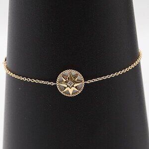 Dior Rose De Vin Shell Diamond Bracelet 750 YG 3.2 g Accessories